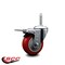 Service Caster 35 Inch Red Polyurethane Wheel Swivel 34 Inch Threaded Stem Caster Total Lock Brake SCC SCC-TSTTL20S3514-PPUB-RED-34212 - alternate 4